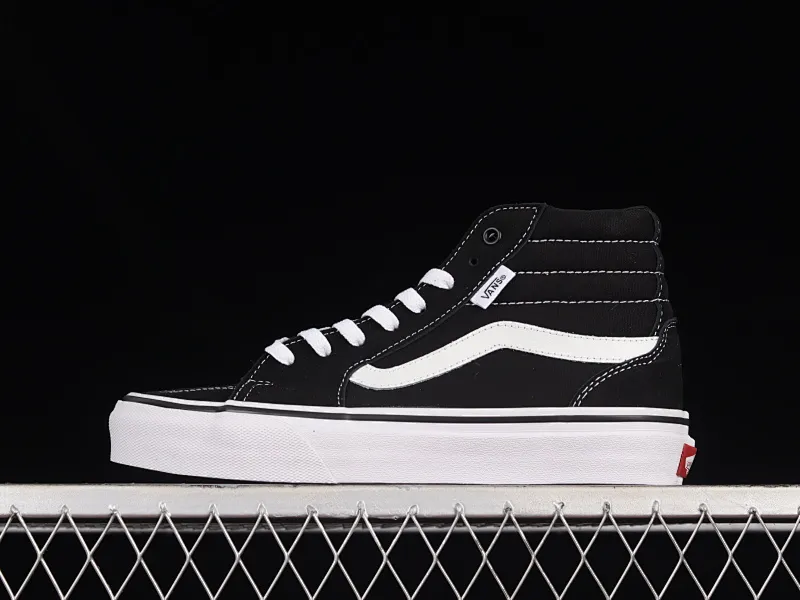 All categories Vans Vans series Vans Hi Vans high-top Vans Filmore Hi Vans official classic black and white high street retro casual skate shoes VN0A5HZLIJU